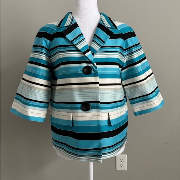 Talbots Silky Striped Blazer - Picture 1 of 7